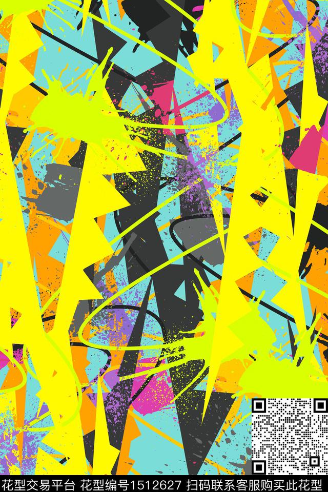 抽象男装家居服户外传统印花华亿平台下载（图片编号: 1512627） - 瓦栏（Walan）