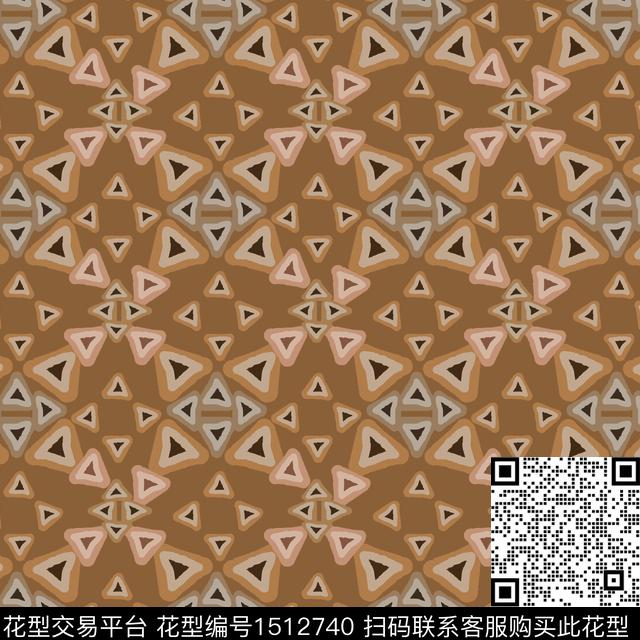 几何三角形男装传统印花华亿平台下载（图片编号: 1512740） - 瓦栏（Walan）