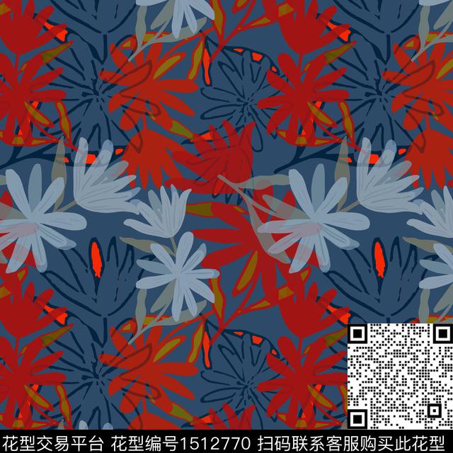 民族花卉女装平面花卉传统印花华亿平台下载（图片编号: 1512770） - 瓦栏（Walan）