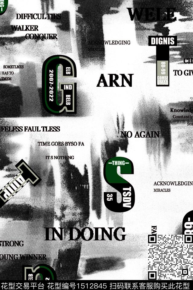 字母大牌风大牌男装数码印花华亿平台下载（图片编号: 1512845） - 瓦栏（Walan）