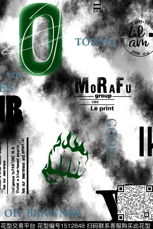 大牌风休闲大牌男装数码印花华亿平台下载（图片编号: 1512848） - 瓦栏（Walan）