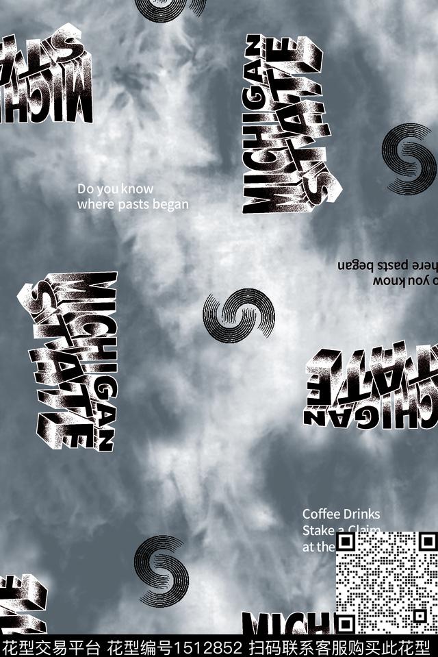 大牌风休闲大牌男装数码印花华亿平台下载（图片编号: 1512852） - 瓦栏（Walan）