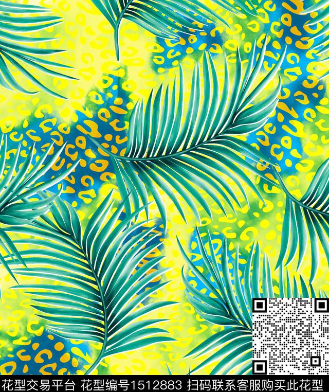 女装复古小清新数码印花华亿平台下载（图片编号: 1512883） - 瓦栏（Walan）