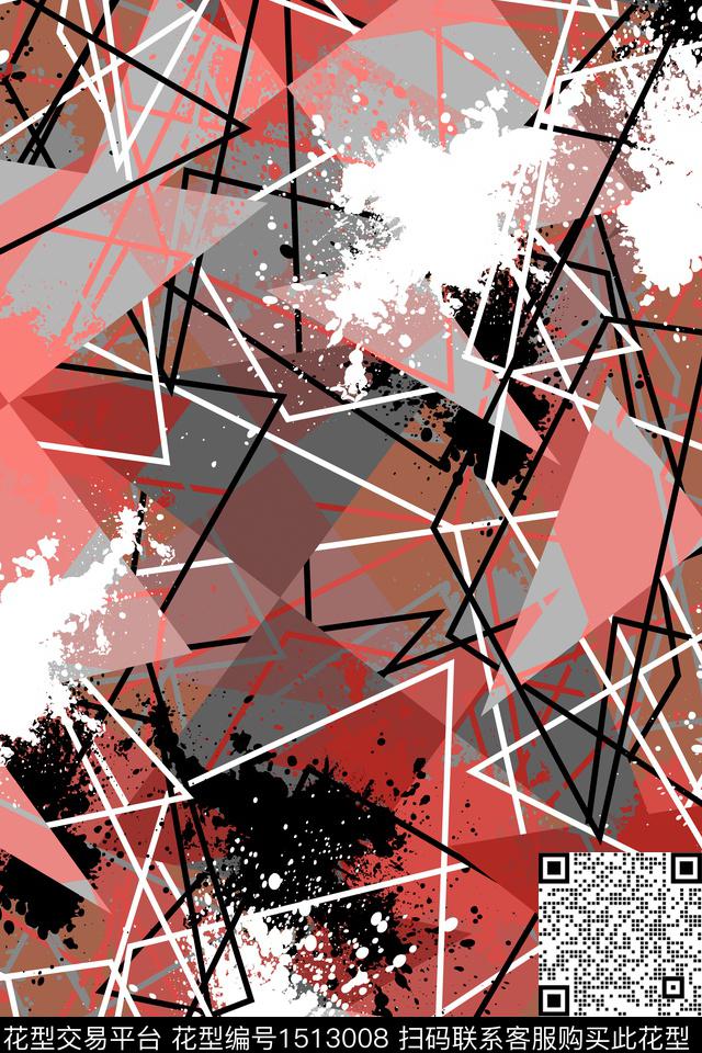 抽象男装家居服户外传统印花华亿平台下载（图片编号: 1513008） - 瓦栏（Walan）