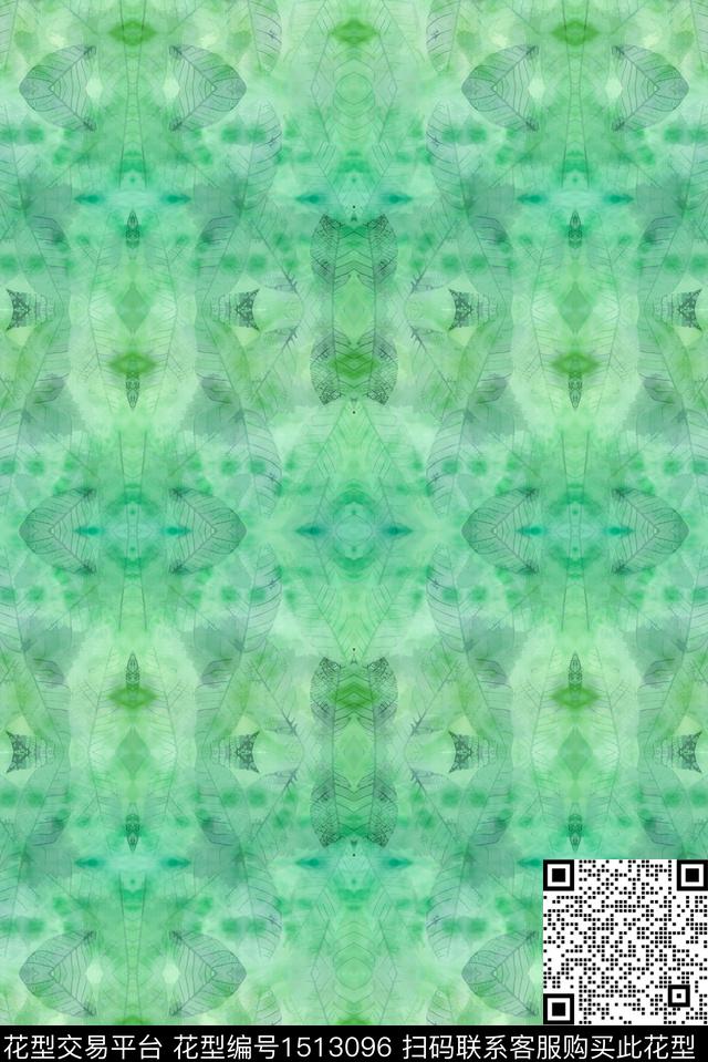 绿色少女数码印花华亿平台下载（图片编号: 1513096） - 瓦栏（Walan）