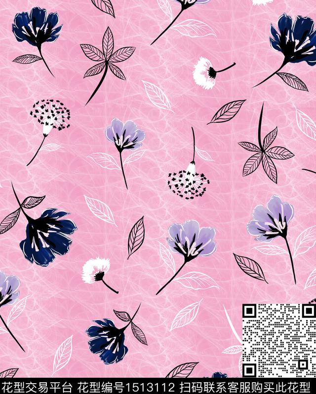 定位花床品花卉数码印花华亿平台下载（图片编号: 1513112） - 瓦栏（Walan）