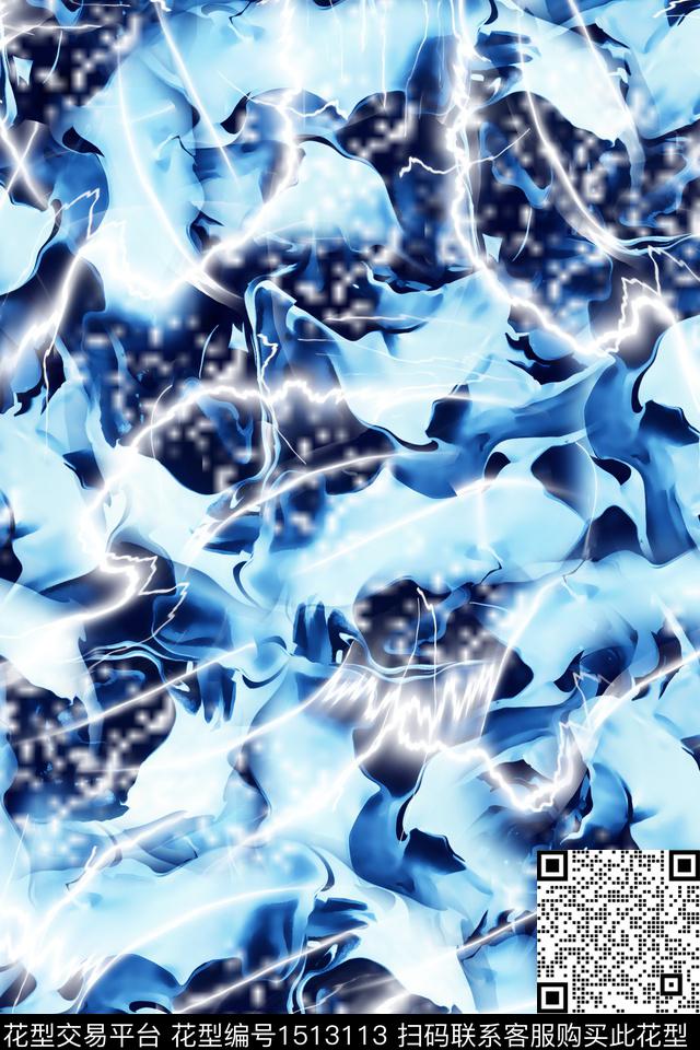 数码华亿平台肌理满版散花数码印花华亿平台下载（图片编号: 1513113） - 瓦栏（Walan）
