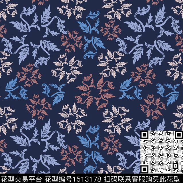 民族风小碎花传统华亿平台传统印花华亿平台下载（图片编号: 1513178） - 瓦栏（Walan）