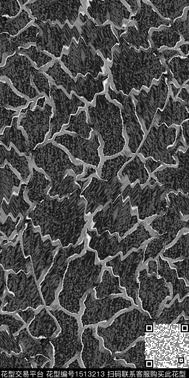 肌理抽象男装抽象传统印花华亿平台下载（图片编号: 1513213） - 瓦栏（Walan）