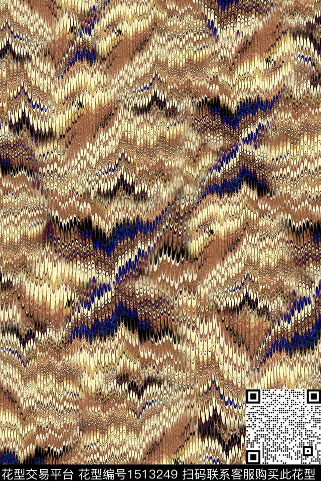 男装肌理抽象数码印花华亿平台下载（图片编号: 1513249） - 瓦栏（Walan）