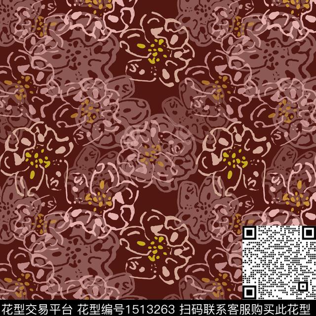 女装小碎花平面花卉传统印花华亿平台下载（图片编号: 1513263） - 瓦栏（Walan）