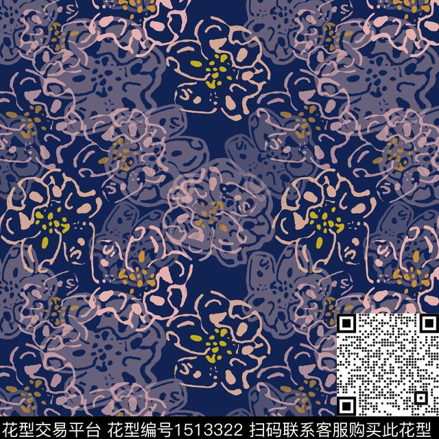 女装小碎花平面花卉传统印花华亿平台下载（图片编号: 1513322） - 瓦栏（Walan）