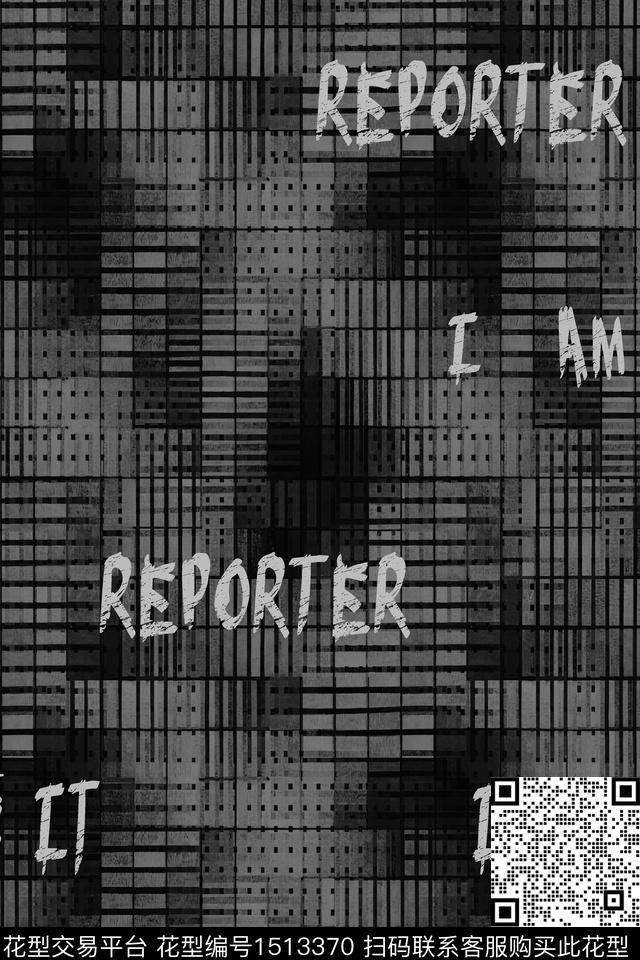 字母男装大牌风数码印花华亿平台下载（图片编号: 1513370） - 瓦栏（Walan）