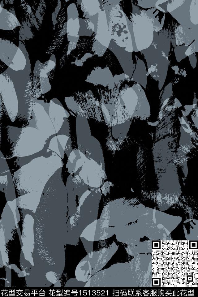 男装抽象配饰传统印花华亿平台下载（图片编号: 1513521） - 瓦栏（Walan）