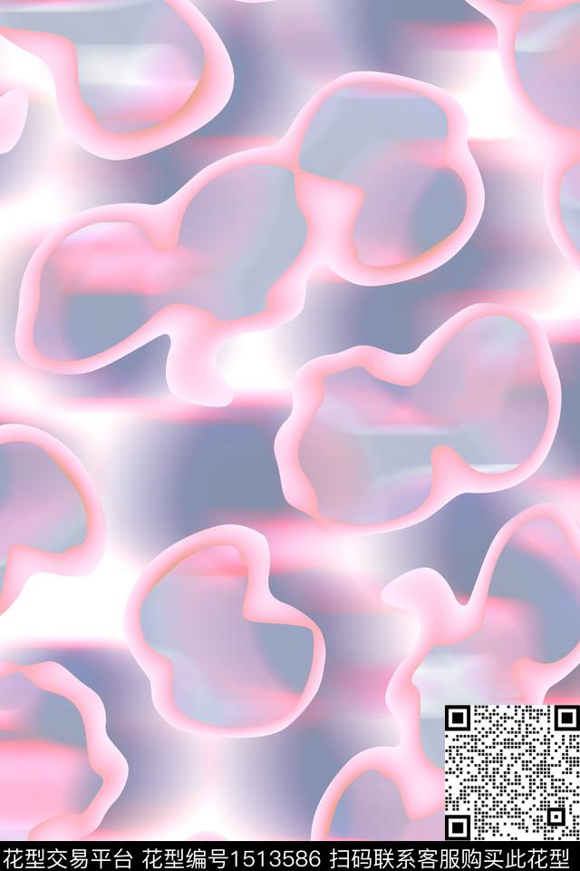 肌理小清新真丝数码印花华亿平台下载（图片编号: 1513586） - 瓦栏（Walan）