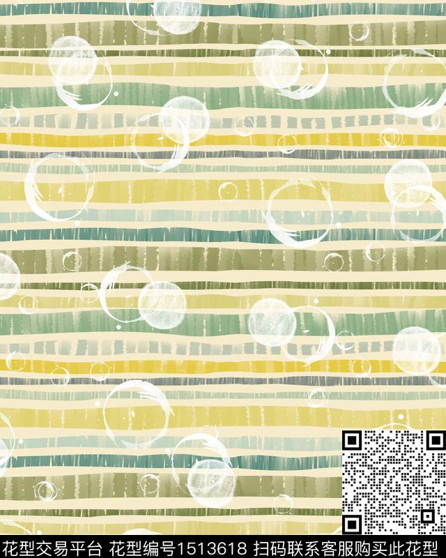 童装线条条格数码印花华亿平台下载（图片编号: 1513618） - 瓦栏（Walan）