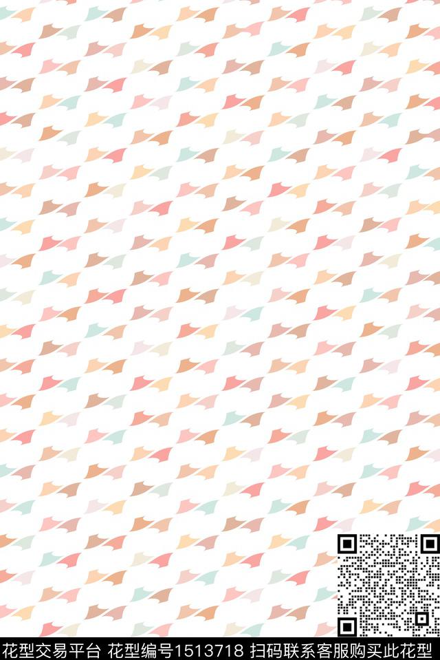 蝴蝶结可爱卡通数码印花华亿平台下载（图片编号: 1513718） - 瓦栏（Walan）