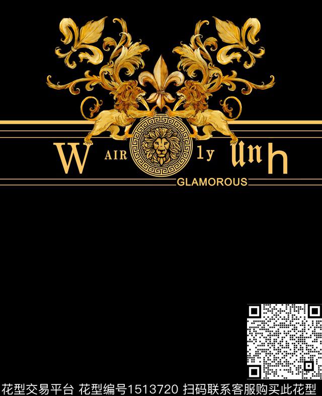 狮子大牌风大牌男装数码印花华亿平台下载（图片编号: 1513720） - 瓦栏（Walan）