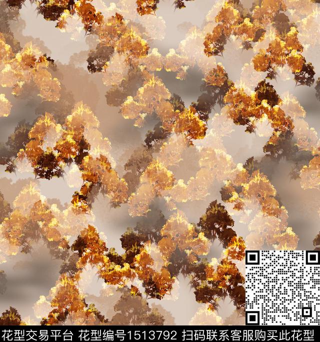 连衣裙肌理女装数码印花华亿平台下载（图片编号: 1513792） - 瓦栏（Walan）