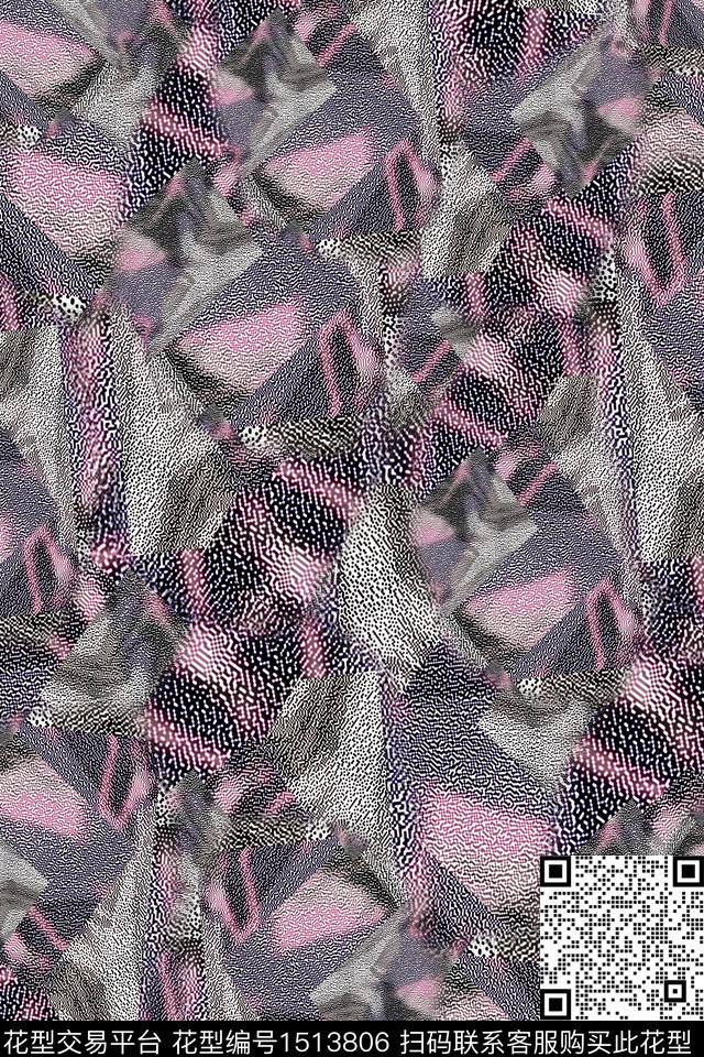 肌理纹理抽象数码印花华亿平台下载（图片编号: 1513806） - 瓦栏（Walan）