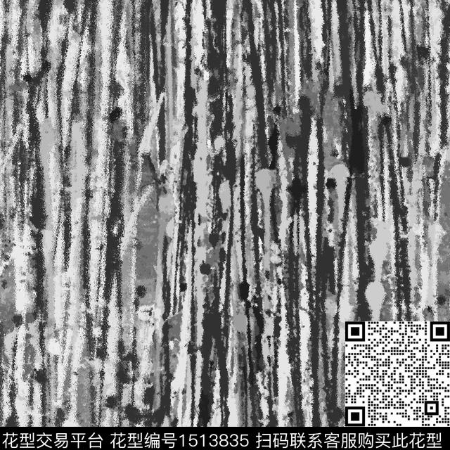 黑白灰竖条肌理羽绒服印花数码印花华亿平台下载（图片编号: 1513835） - 瓦栏（Walan）