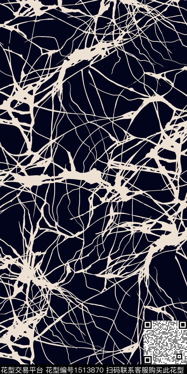 几何大牌风真丝数码印花华亿平台下载（图片编号: 1513870） - 瓦栏（Walan）