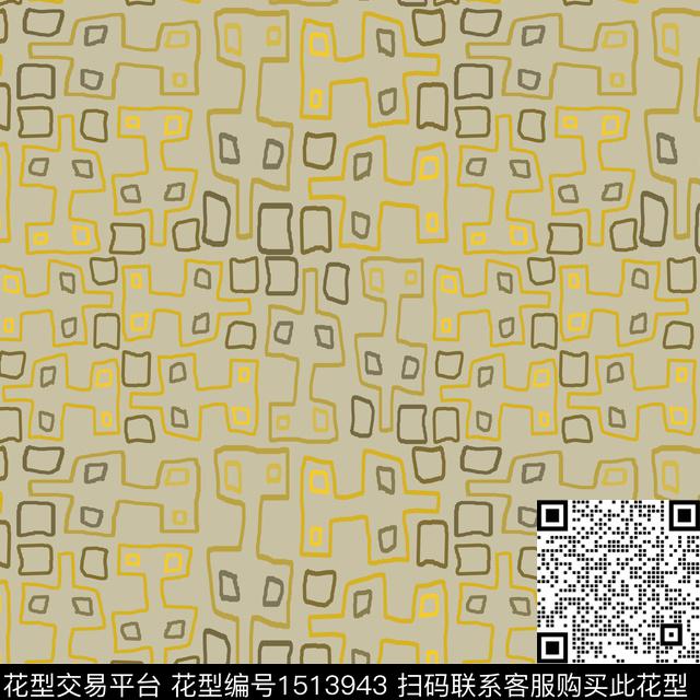 几何男装微几何传统印花华亿平台下载（图片编号: 1513943） - 瓦栏（Walan）