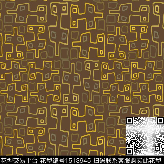 几何男装微几何传统印花华亿平台下载（图片编号: 1513945） - 瓦栏（Walan）