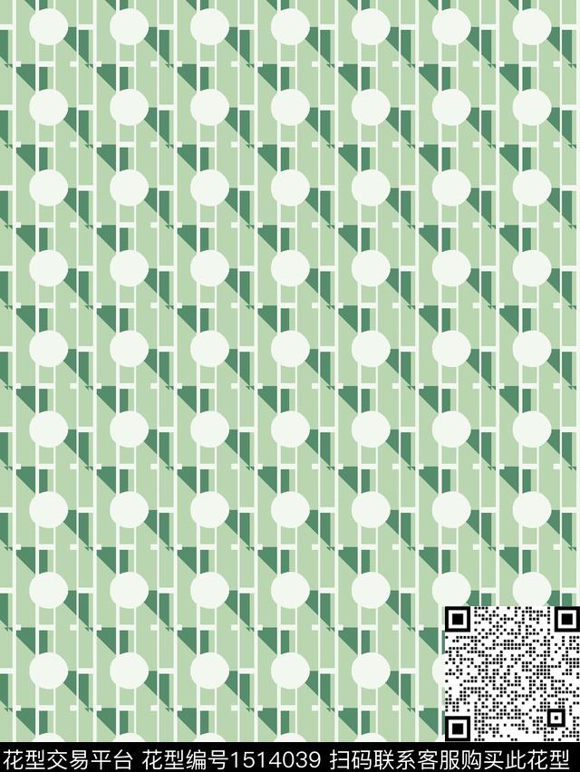 几何三角形圆形数码印花华亿平台下载（图片编号: 1514039） - 瓦栏（Walan）