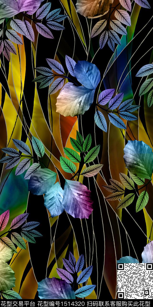 数码华亿平台几何中国风数码印花华亿平台下载（图片编号: 1514320） - 瓦栏（Walan）