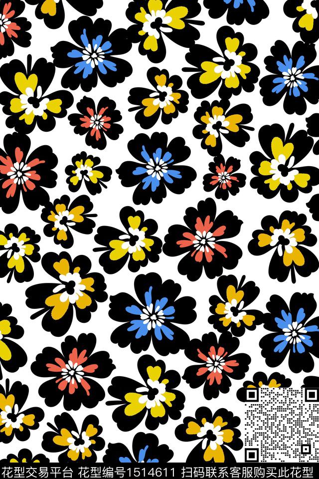 满版散花小碎花年轻时尚传统印花华亿平台下载（图片编号: 1514611） - 瓦栏（Walan）
