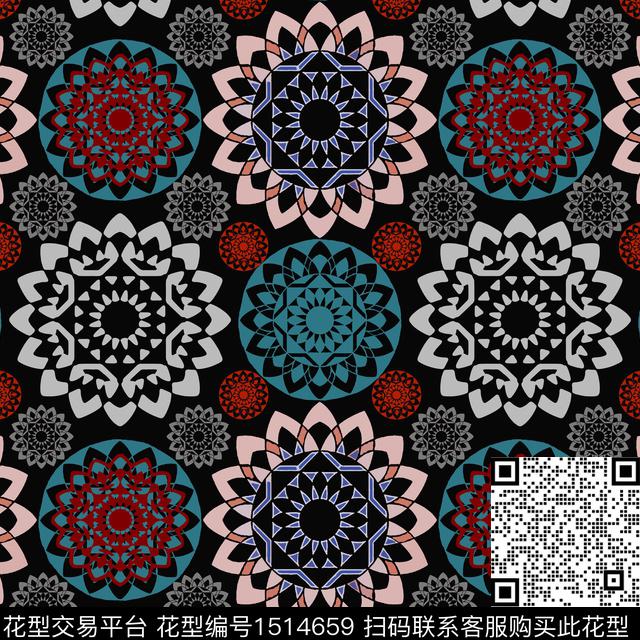 传统纹样女装民族风传统印花华亿平台下载（图片编号: 1514659） - 瓦栏（Walan）