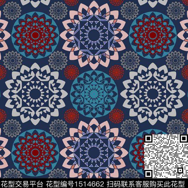 传统纹样女装民族风传统印花华亿平台下载（图片编号: 1514662） - 瓦栏（Walan）