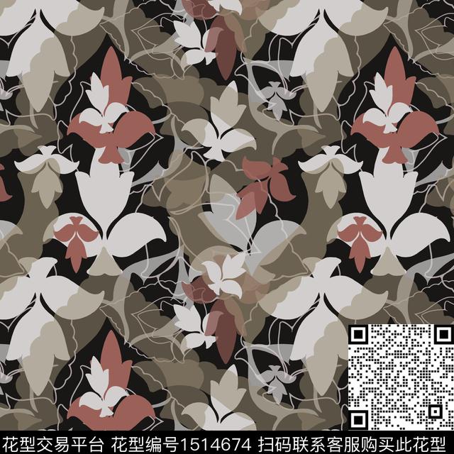 女装花卉平面花卉传统印花华亿平台下载（图片编号: 1514674） - 瓦栏（Walan）