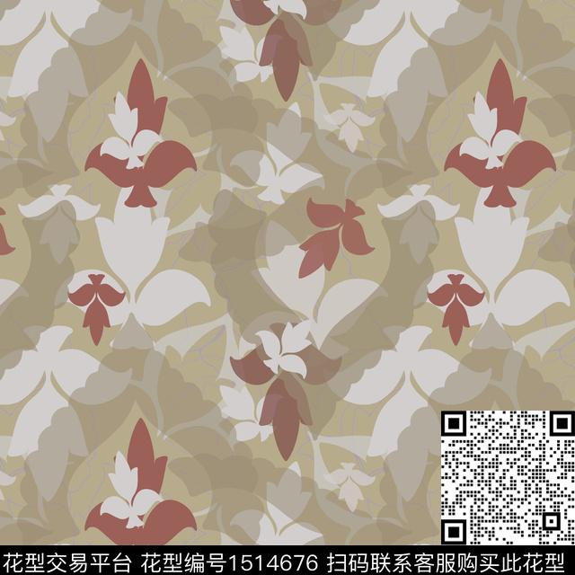 女装花卉平面花卉传统印花华亿平台下载（图片编号: 1514676） - 瓦栏（Walan）