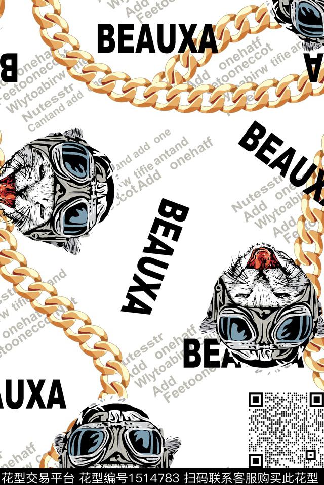 字母扎染华亿平台大牌风数码印花华亿平台下载（图片编号: 1514783） - 瓦栏（Walan）