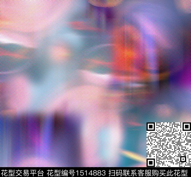 时尚女装底纹数码印花华亿平台下载（图片编号: 1514883） - 瓦栏（Walan）