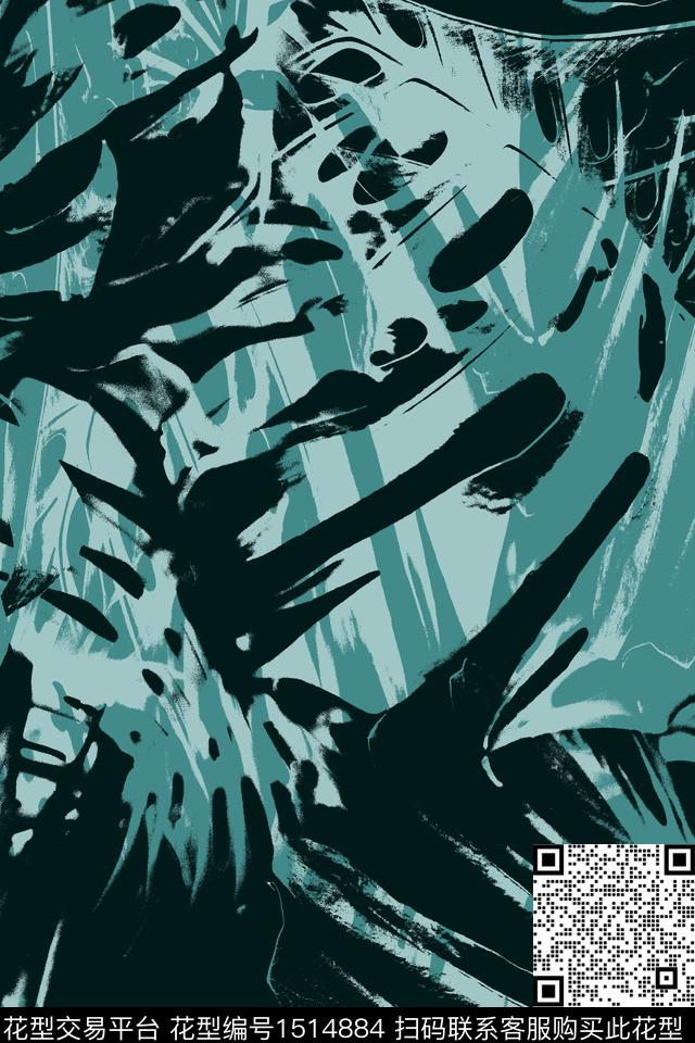 男装抽象配饰传统印花华亿平台下载（图片编号: 1514884） - 瓦栏（Walan）