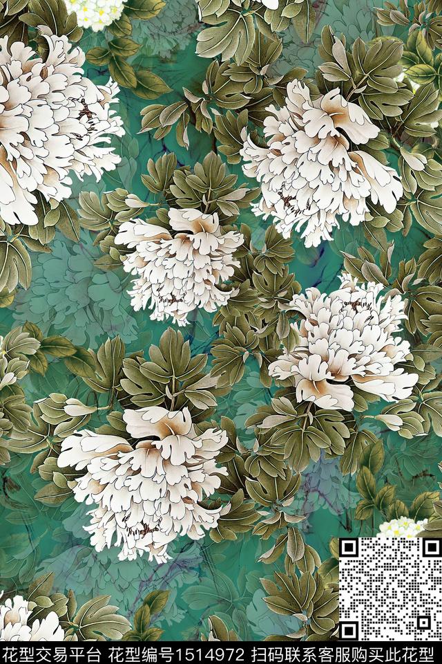 香云纱旗袍中老年数码印花华亿平台下载（图片编号: 1514972） - 瓦栏（Walan）