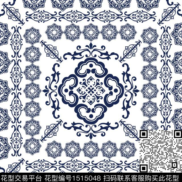 民族风大牌风中国风数码印花华亿平台下载（图片编号: 1515048） - 瓦栏（Walan）