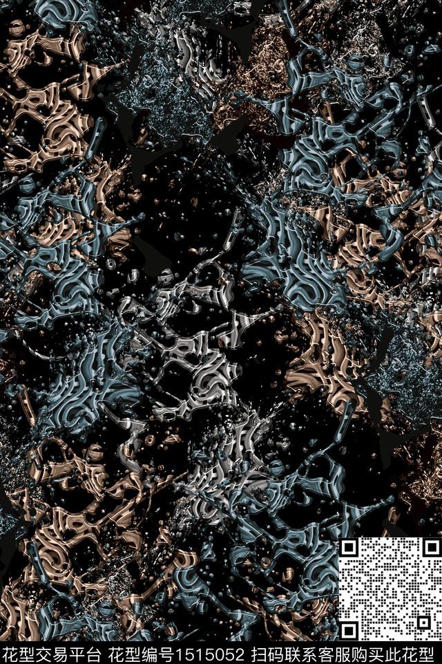 抽象男装家居服户外数码印花华亿平台下载（图片编号: 1515052） - 瓦栏（Walan）