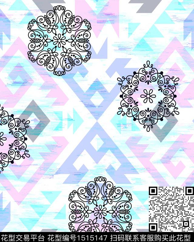 几何数码华亿平台肌理数码印花华亿平台下载（图片编号: 1515147） - 瓦栏（Walan）