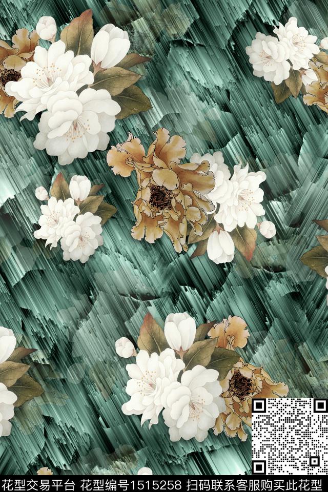 香云纱旗袍中老年数码印花华亿平台下载（图片编号: 1515258） - 瓦栏（Walan）