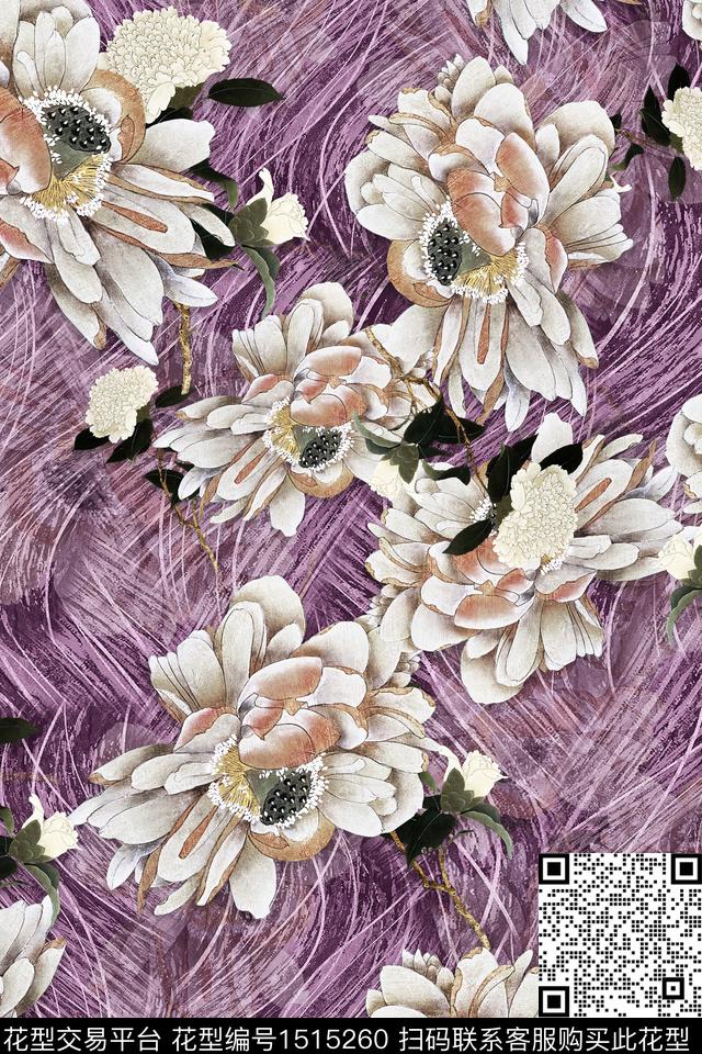 香云纱旗袍中老年数码印花华亿平台下载（图片编号: 1515260） - 瓦栏（Walan）