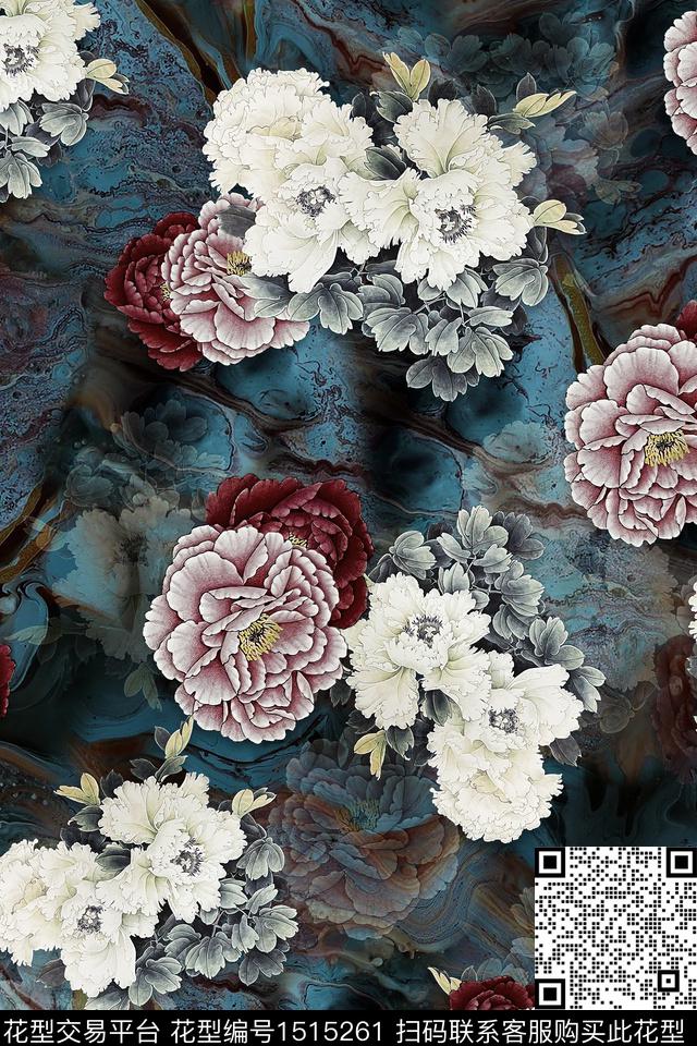 香云纱旗袍中老年数码印花华亿平台下载（图片编号: 1515261） - 瓦栏（Walan）