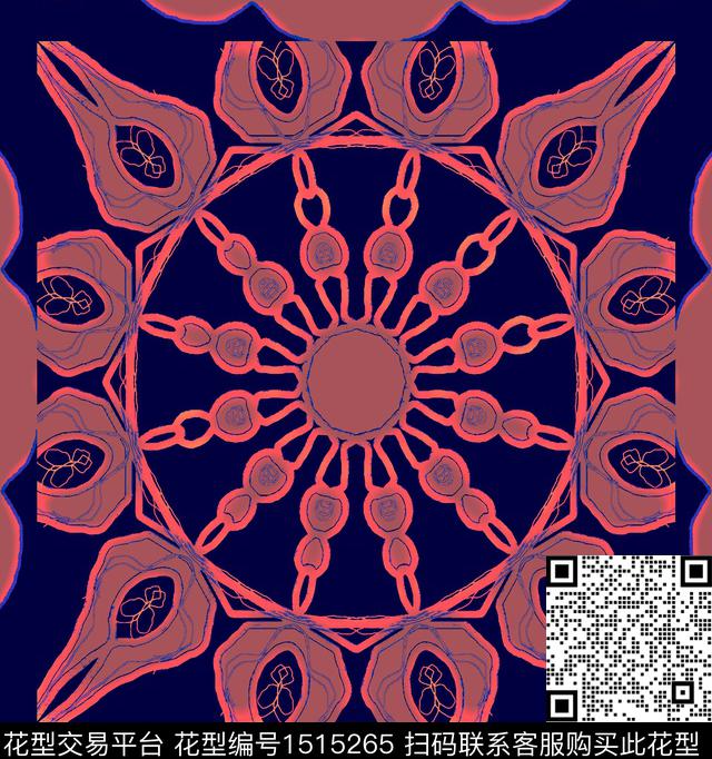 线条几何抽象数码印花华亿平台下载（图片编号: 1515265） - 瓦栏（Walan）