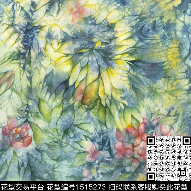 中国风自然纹理数码印花华亿平台下载（图片编号: 1515273） - 瓦栏（Walan）