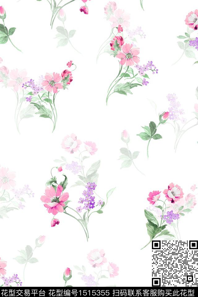 绿植树叶大牌风小清新数码印花华亿平台下载（图片编号: 1515355） - 瓦栏（Walan）