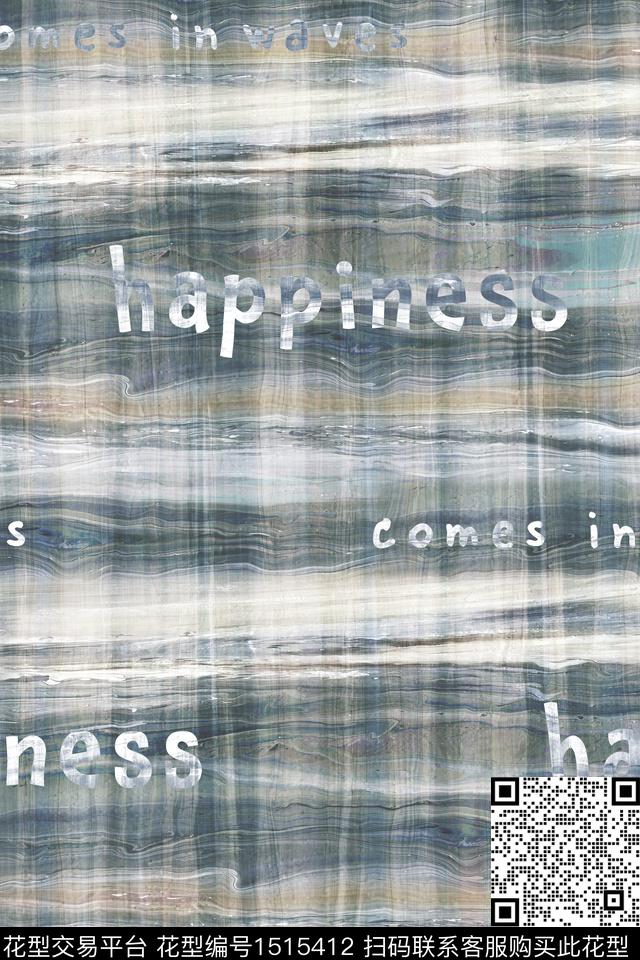 字母男装抽象男装数码印花华亿平台下载（图片编号: 1515412） - 瓦栏（Walan）