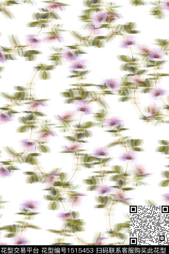 花卉小清新小碎花数码印花华亿平台下载（图片编号: 1515453） - 瓦栏（Walan）